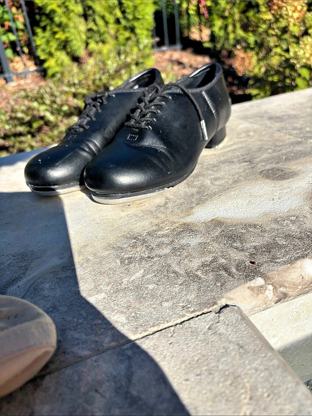 Weissman black lace up tap shoe